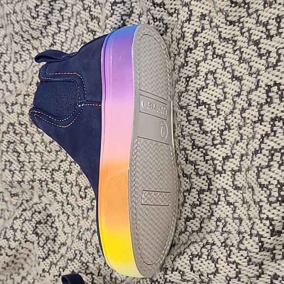 Lands' End Rainbow Zip High Tops Size 9 - Picture 5 of 5